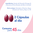 thumbnail image 3 of Coenzima Q10 + Omega 3 | 90 Cápsulas de 450mg cada una | Suplemento Alimenticio Natural | Salud Cardiovascular y Energética | Antioxidante y Antiinflamatorio | NATGEL, 3 of 8