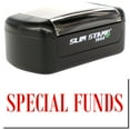 thumbnail image 1 of Slim Pre-Inked Special Funds Stamp, Slim 1444, Ultra Slim Design, Impression Size 1/2" by 1-3/4", Up to 25,000 Impressions - Red Ink, 1 of 10