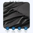 thumbnail image 5 of 600 Thread Count Egyptian Cotton Flat Sheet – 1 Piece, Solid Elephant Grey Full XL Size (81" x 102"), 5 of 5