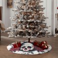 thumbnail image 4 of Rateoe Gothic Skulls And Roses Pattern Christmas Tree Skirt with Ties, Christmas Tree Decorations, Farmhouse Christmas Decor Xmas Holiday Decorations-36", 4 of 6