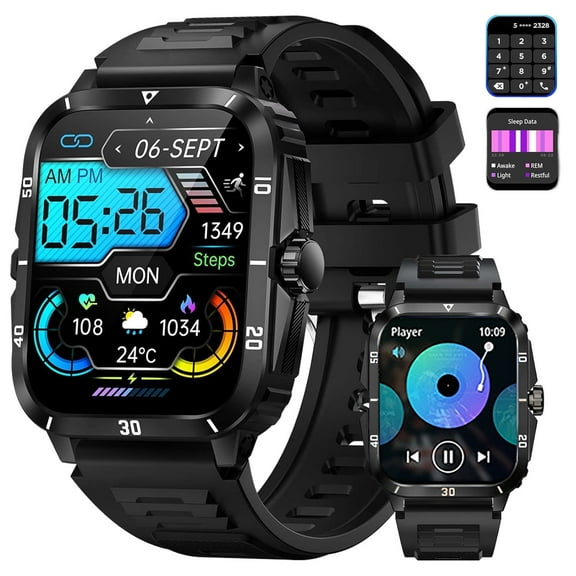 Waterproof Smart Watch For Men/Women Bluetooth Sports Watch Smartphone