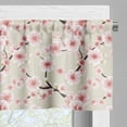 thumbnail image 5 of Ambesonne East Valance & Curtain, Flowering Cherry Blooms, 55"x24", Beige Rose, 5 of 6