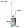 thumbnail image 2 of FORMRS Crossbody Bag for Women Quilted Travel Shoulder Cell Phone Purse with Chain Strap Handbag, Blue Halloween Ghosts, 2 of 7
