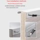 thumbnail image 2 of Tirador alargado para puerta de armario invisible, sencillo, en blanco cálido, con ranura para cajón sin perforaciones, tirador pequeño, 2 of 5