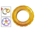 thumbnail image 3 of Freno de disco de bloqueo central Sunnimix Adaptador de candado para centro de bicicletas Aleación de aluminio Dorado 44 mm 25,5 mm 8 mm, 3 of 8