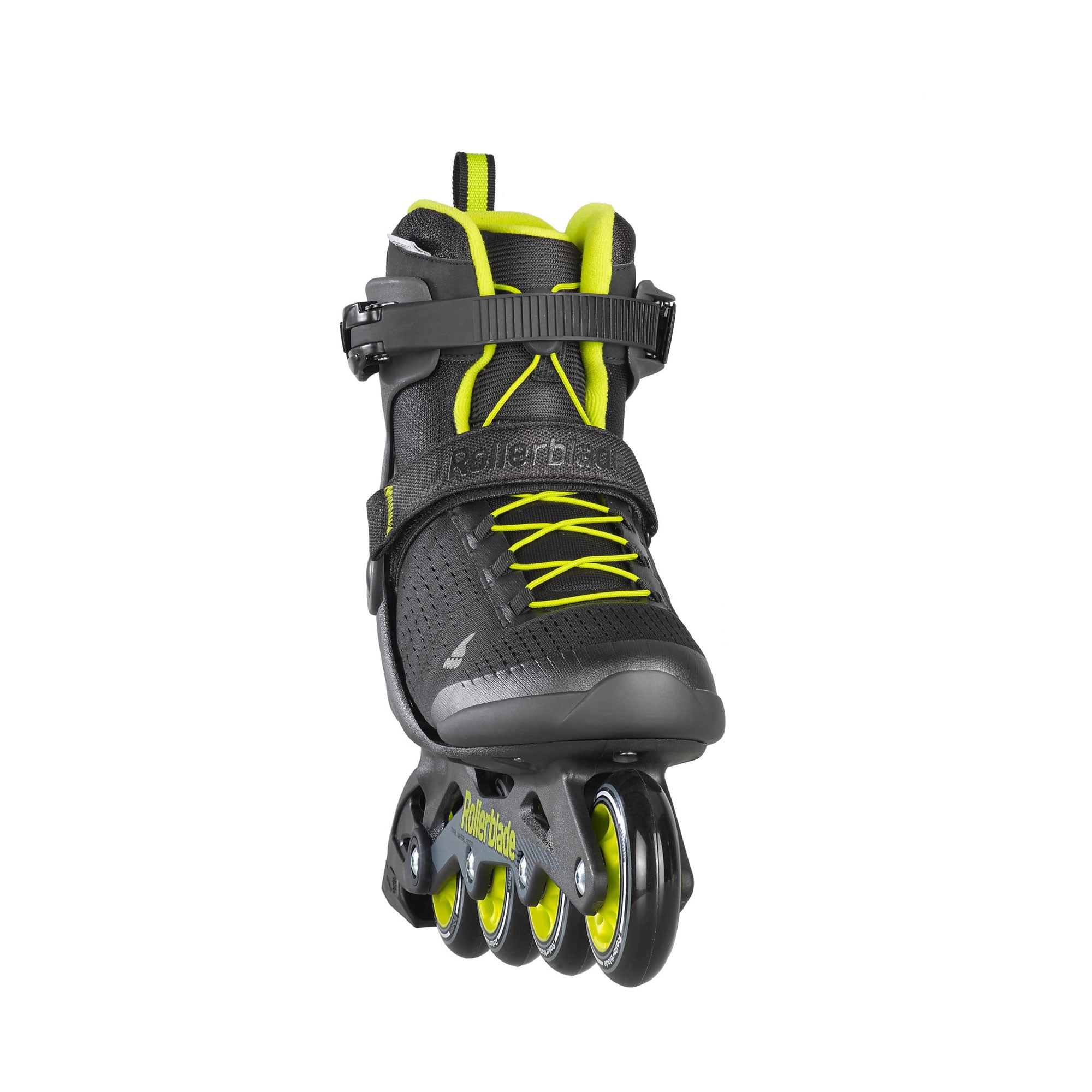 Black and Lime Performance Inline Skates Rollerblade Zetrablade Elite Mens Adult Fitness Inline Skate