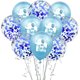 thumbnail image 1 of Kit de globos Oh Baby Blue Elephant de látex, 10 unidades, 1 of 2