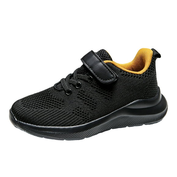 dmqupv Girls Basketball Shoes Boys And Girls Breathable Lightweight Solid Color Shoes Fashionable And Comfortable Children's Sports Shoes Yellow,Size for US 4