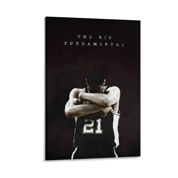 Tim Duncan Canvas Poster Posters Art Print Wall Photo Paint Poster Hanging Picture Family Bedroom Decor Gift 12x18inch(30x45cm)