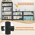 thumbnail image 6 of 72" H Metal Bookshelf,Sturdy Bookcase,5-Tier Adjustable Book Shelf with Storage for Bedrooms,Living Rooms and Home Offices,Black, 6 of 15
