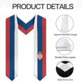 thumbnail image 6 of Serbia Flag Graduation Stole Shawl Sash Honor For Study Aboard International Students, 6 of 9