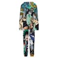 thumbnail image 5 of My Hero Academia Unisex Onesie Pajamas Zipper Jumpsuit Hooded One Piece Sleepwear for Family Mens Womens, 5 of 8