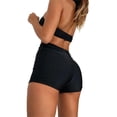 thumbnail image 5 of QHFBli Womens Cut Out Sleeveless Bodycon Romper Backless Unitard Short Yoga Jumpsuit, 5 of 6
