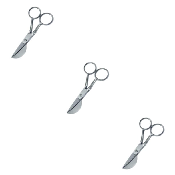 Wosthever Tijeras para apliques de de pato de 7 pulgadas para tela de alfombra con mechones de hilo Tijeras plateadas Type1 NO1