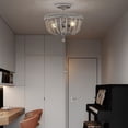 thumbnail image 2 of Pocany 16 in. 2-Light Indoor Weathered Grey Finish Semi-Flush Mount Ceiling Light with Light Kit, 2 of 5