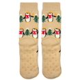 thumbnail image 3 of Fuzzy Babba Women's Holiday Penguin Slipper Socks, 1-Pack, Size 4-10, 3 of 5