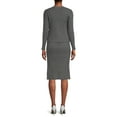 thumbnail image 3 of Time and Tru Women's Rib Knit Cardigan, Skirt and Cami Set, 3-Piece, 3 of 5