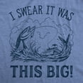 thumbnail image 2 of Mens I Swear It Was This Big T shirt Funny Fish Story Fishing Joke Fisherman Graphic Tees, 2 of 7