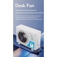 thumbnail image 6 of Lunxisen 3 Pcs Desktop Fan LED Mood Light Portable Air Conditioner Quiet USB Rechargeable Office Home Cooling Breeze, 6 of 7