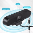 thumbnail image 7 of Computer Speakers for Desktop Monitor, Stereo USB Powered Speaker Bar, Deep Bass Soundbar for PC, Laptop Speaker w/ Loud Sound, Volume Control Easily Clamps to Monitors, Included USB C Adapter, Black, 7 of 7