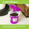 Cafe Filters Paper Liners for Reusable K Cup Coffee Pods (300Ct) by Perfect Pod Fits All