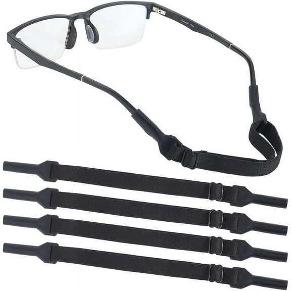 8Pcs Adjustable Glasses Straps No Tail Eyewear Retainer Keeper Elastic Nylon Sports Glasses Non-slip Rope Holder Strap Bands