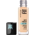 thumbnail image 1 of Maybelline New York Fit Me Matte + Poreless Foundation Makeup, Ultra-Lightweight Formula Controls Shine, for Normal to Oily Skin, 120 classic ivory ,30 ml, 1 of 7