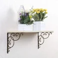 thumbnail image 4 of European Triangular Wrought Iron Shelf Bracket, Wall Bracket, Black, 20 cm, 2-pack{HH}, 4 of 5