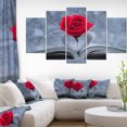 thumbnail image 1 of Red Rose Inside the Book - Floral Art Canvas Print, 1 of 3