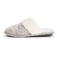 thumbnail image 4 of MUK LUKS Women's Frida Scuff Slippers - Grey/Ivory, S (5-6), 4 of 9
