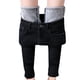 thumbnail image 1 of Txlixc Jeans de bolsillo de lana de cintura alta para adultos de invierno Txlixc moda, 1 of 9