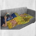 thumbnail image 6 of Going Away Party Soft Flannel Fleece Blanket, Lucky Phrase Text Farewell Comic Book Pop Artwork Retro Typography Print, Cozy Plush for Indoor and Outdoor Use, 50" x 60", Multicolor, by Ambesonne, 6 of 6