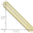 thumbnail image 4 of Auriga Fine Jewelry 10K Yellow Gold 5.5mm Silky Herringbone Chain Bracelet 7" for Women, 4 of 6