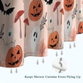 thumbnail image 6 of Pastel Halloween Pumpkins Ghosts and Bats Shower Curtain 72"x84" ,Bathroom Decorative Shower Curtains Set with 12 Hooks,Modern Waterproof Washable Shower Curtain, 6 of 6
