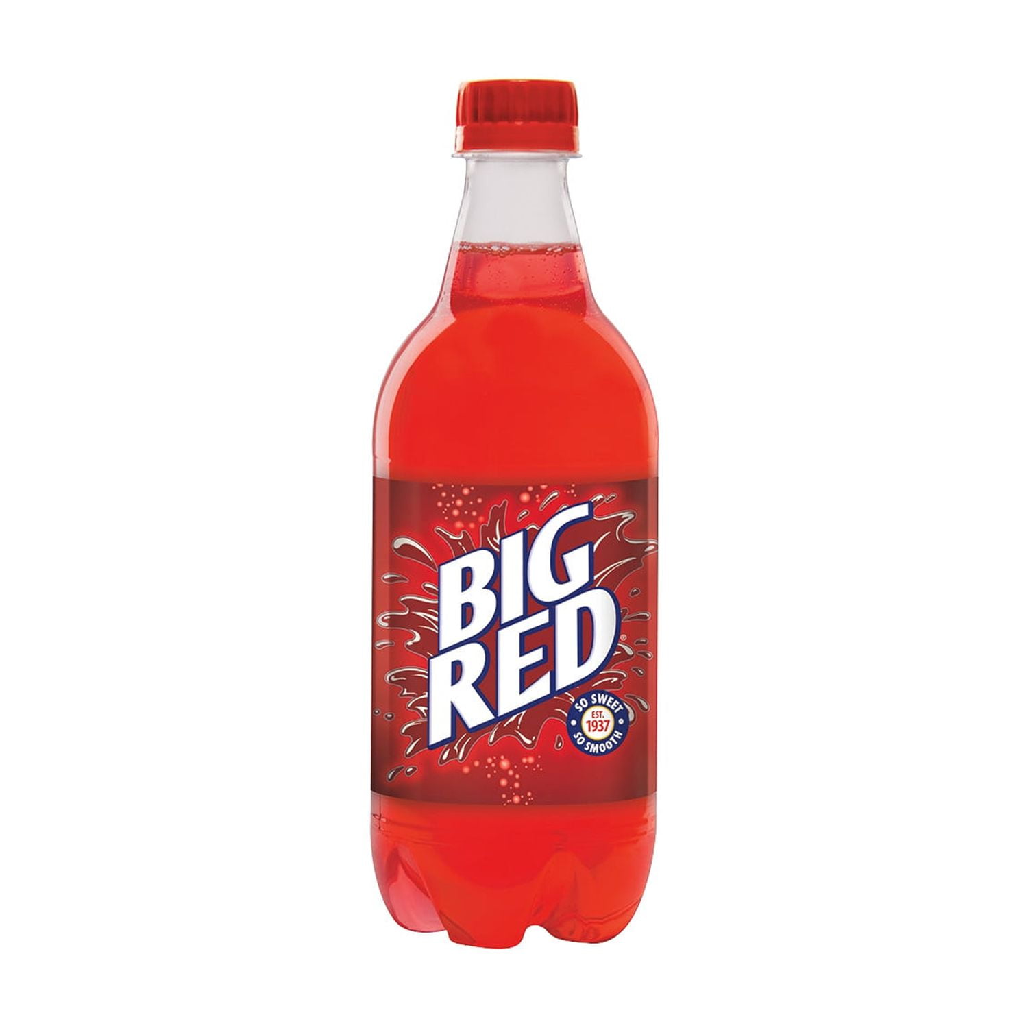 (5 pack) Big Red Soda Pop, 20 fl oz, Bottle