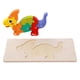 thumbnail image 3 of Rompecabezas de madera para niños, rompecabezas de dinosaurios, juego de combinación de formas, juguete de aprendizaje, motricidad fina Parasaurolophus, 3 of 9