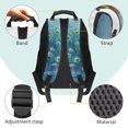 thumbnail image 4 of Pzuqiu Peacock Print Kids Backpack for Students Age 6-18 Breathable Large Capacity 17 Inch Elementary School Backpack Back to School Bags Lightweight for Travel Daily Use, 4 of 7