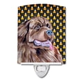thumbnail image 1 of Carolines Treasures LH9050CNL Newfoundland Candy Corn Halloween Portrait Ceramic Night Light, 1 of 1