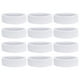 thumbnail image 1 of Bandas de sudor Uxcell, banda de sudor de tela de rizo para mujeres y hombres, deportes, baloncesto, tenis, atlético, blanca, 12 piezas, 1 of 6