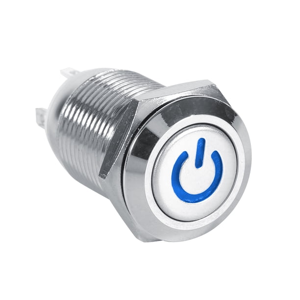 Tipo Momentáneo Del Metal De La Prenda Impermeable Del Interruptor Del Botón De Encendido Del LED, Funcionamiento Impermeable Para El Uso Al Aire Libre