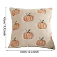 thumbnail image 2 of 18x18in 3D Tufted Pumpkin Fluffy Plush Throw Pillow Cover Hidden Zipper Soft Autumn Sofa Bedroom Decor Cushion, 2 of 3