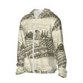 thumbnail image 2 of Kll Vineyard Landscape Print Men'S Women’s Upf 50+ Sun Protection Outdoor Hoodie Jacket Long Sleeve Fishing Hiking Performance Shirt- X-Large, 2 of 8