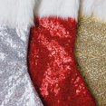 thumbnail image 3 of Christmas Stocking Sequin Fashion - Plush Holiday Stocking Xmas Hanging Sock, 3 of 4