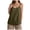 Army Green, variant on GEWSEY Womens Camisole Tank Tops Dressy Casual Cotton Linen Gauze Cami Shirts Adjustable Spaghetti Straps Tunic with Pockets (Pink, XL)