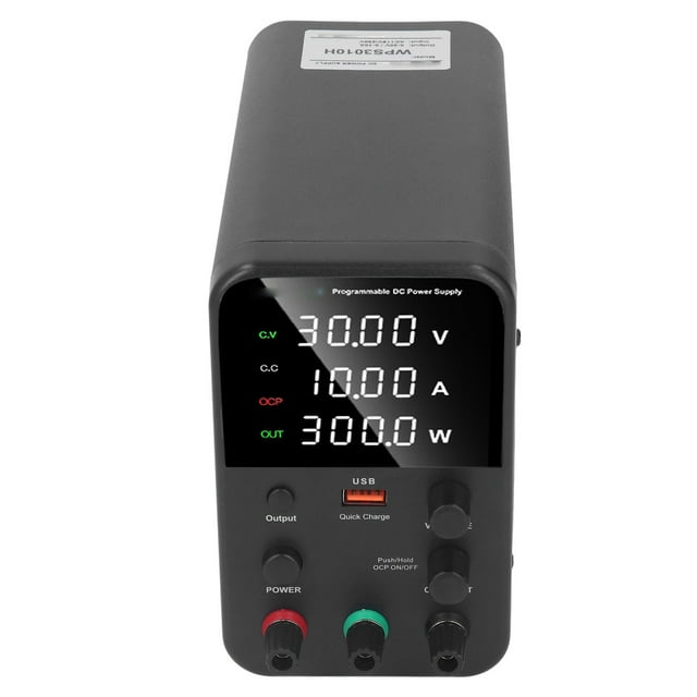 Alimentation Électrique DC Réglable 0-10A 300W avec Charge Rapide USB et Refroidissement Intelligent