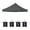 Gray + Polyester+2, variant on 10x10 Ft Canopy Replacement Top with 4 Pack Weight Bags UPF 50+ Waterproof 600D Oxford Fabric Replacement Cover Only (Frame Not Included) Gray