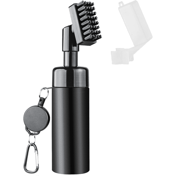 Golf Club Cleaner Brush, Golf Water Brush with Spray Bottle Holds 5 Ounces of Water, Golf Club Cleaning Kit - with Cover & Retractable Clip, Essential Golf Accessories for Men, Best Golf Gifts for Me