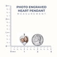 thumbnail image 3 of PicturesOnGold.com Personalized Engraved Picture Necklace Heart Shaped Custom Pendant/Photo Customized Necklace with Picture Inside Diamond Cut Edge - 1 Inch x 1 Inch (10K White Gold, Photo Only), 3 of 6