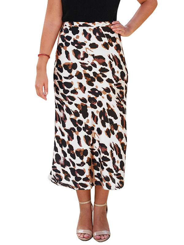 womens leopard skirt