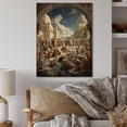 thumbnail image 2 of Designart "The School of Athens A Classical Masterpiece I" Spiritual Print on Natural Pine Wood, 2 of 5